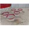 Image 2 : Punch Bowl with 12 Cups & 2 Candy Dishes