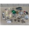 Image 1 : Box of Household Repair Parts; Toilet Handles, Fuses, Cover Plates, Metal Brackets plus more