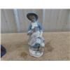 Image 2 : 2 Girl Figurines- China/ 1 Ceramic Angel Bell