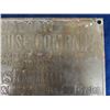 Image 3 : Canadian Westinghouse Brass Transformer Plate 7" x 12"