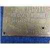 Image 4 : Canadian Westinghouse Brass Transformer Plate 7" x 12"