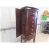 Image 2 : Wooden Floor Standing 6 Drawer Jewelry Box with 2 Side Panels & Top Box 40" x 15" x 9 "