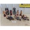 Image 1 : Lot if Wrestling Items; 4 Bobbleheads, 2 Christmas Ornaments, 3 Dudes on Motorcycles