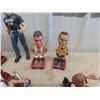 Image 3 : Lot if Wrestling Items; 4 Bobbleheads, 2 Christmas Ornaments, 3 Dudes on Motorcycles