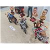 Image 4 : Lot if Wrestling Items; 4 Bobbleheads, 2 Christmas Ornaments, 3 Dudes on Motorcycles