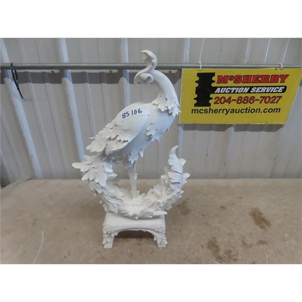 Peacock Statue 24" x 14" x 6"