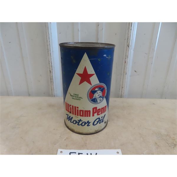 William Penn Motor Oil- North Star 1 Imperial Quart - Green Stars - with Product