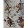 Image 6 : 4 Sacred Guardians Powder Horn Indigenous Art + Eagle Statue