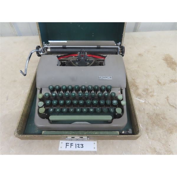 Eaton's Portable Typewriter in Case