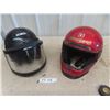 Image 1 : 2 Vintage Snowmobile/Motorcycle Helmets, Bieffe Sz XL, Dorcy - No Size