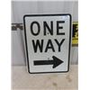 Image 1 : One Way Metal Traffic Sign  18" x 24"