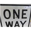 Image 2 : One Way Metal Traffic Sign  18" x 24"