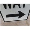 Image 3 : One Way Metal Traffic Sign  18" x 24"