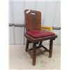 Image 1 : Wooden Chair with Upholstered Seat