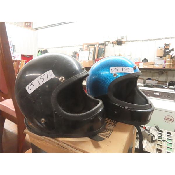 2 Snowmobile Helmets - 1 Sparkle Style