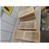 Image 2 : 40 Heat Register Covers - 36 Wood + 4 Metal ; 7.5" x 24" , 7.5" x 32" , 7.5" x 16", 4" x 11" , 5" x 