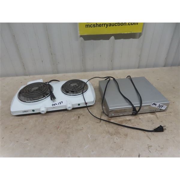 DVD Player & 2 Burner Stove