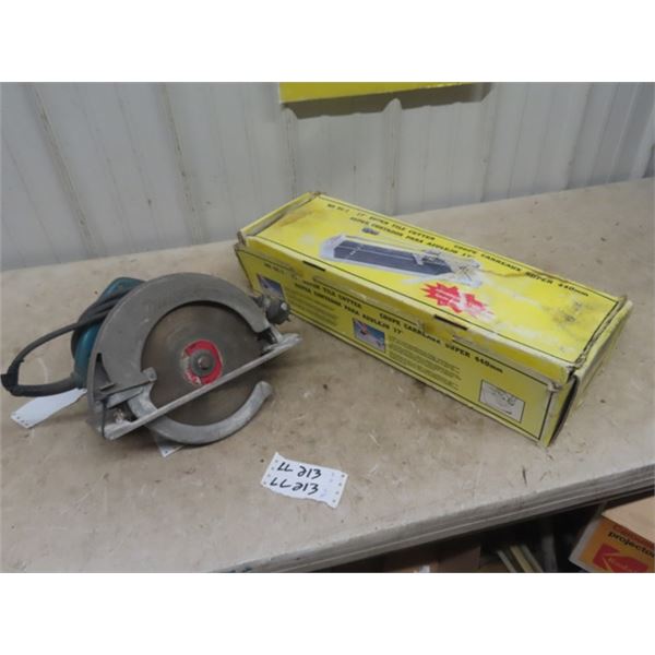 17" Super Tile Cutter & Makita Circular Saw