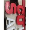 Image 2 : 9 Light Up Signage Letters - 2 Sizes ; 14"x 15" + 12" x 12" & 4 Lengths of Light 10' Long