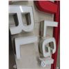 Image 3 : 9 Light Up Signage Letters - 2 Sizes ; 14"x 15" + 12" x 12" & 4 Lengths of Light 10' Long