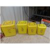 Image 2 : 12 Vintage Cannisters - Red Ones Are Metal, Yellow are Plastic