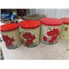 Image 5 : 12 Vintage Cannisters - Red Ones Are Metal, Yellow are Plastic