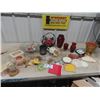 Image 1 : Ruby Vases, Planters, Centerpiece, Doilies, Ornaments plus more