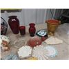 Image 2 : Ruby Vases, Planters, Centerpiece, Doilies, Ornaments plus more
