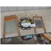 Image 1 : 2 Wash ? - 1 Metal, 1 Glass & 2 Convex Mirrors