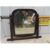 Image 1 : Swing Mirror with Wooden Frame 21" x 23"