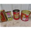 Image 3 : Household Product Tins; Cigarette, Peanut Butter plus more