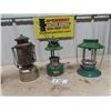 Image 1 : 3 Coleman Lanterns - Modern + Vintage