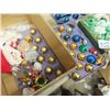 Image 3 : Vintage Christmas Ornaments; Glass Balls, Electric Candles, Tree Toppers plus more
