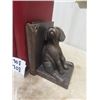 Image 2 : Duck Unlimited Puppy Bookends with (2) 1930s National Geographic Books