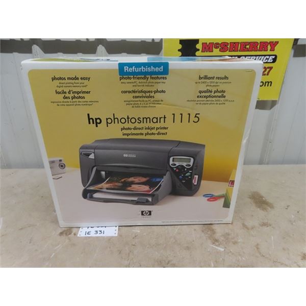 New in Box Hewlett Packard HP1115 Photo Smart Printer - Refurbished