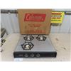 Image 1 : Coleman Model 2221 RV Gas Range Top Section Brushed Chrome - New in Box