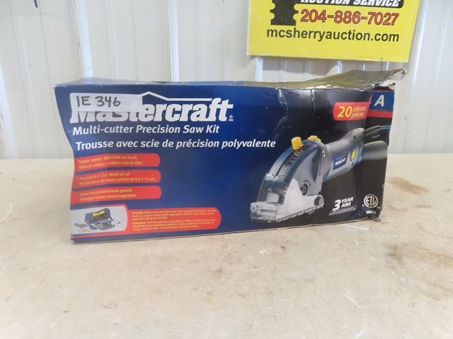 Mastercraft Multi Cutter Precision Saw Kit 4 Amp 20 Pc Kit - New in Box
