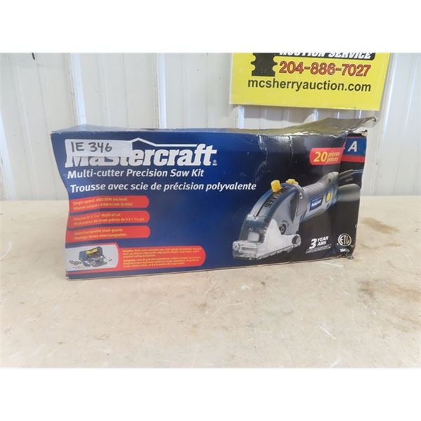 Mastercraft Multi Cutter Precision Saw Kit 4 Amp 20 Pc Kit - New in Box