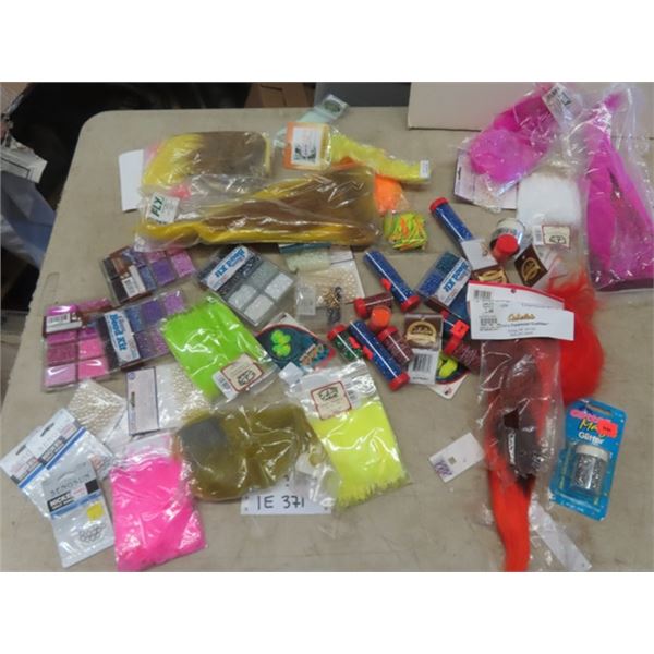 Fly Fishing Supplies for Making Ties; Beads, Ring, String plus more - New