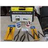 Image 1 : Pex Multi Head Crimp Tool Kit - New , Powerfist Wire Strippers, 5 Powerfist Pliers, 2 Rolls of Wire