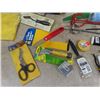 Image 3 : Paint Brushes, Misc. Tape, Scrapers, Respirator, Paint Mixers, Aprons, Small Tarp plus more - most n