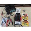 Image 1 : Digital Battery Tester, Schumacker Battery Charger 12 V, Battery Clamps, Cable Ends