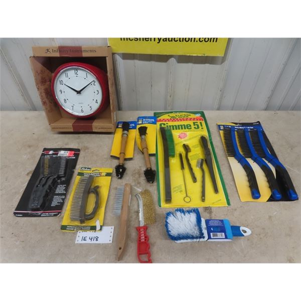 Wire Brushes, All Purpose Brush, Parts Washing Brush, Kitchen Clock