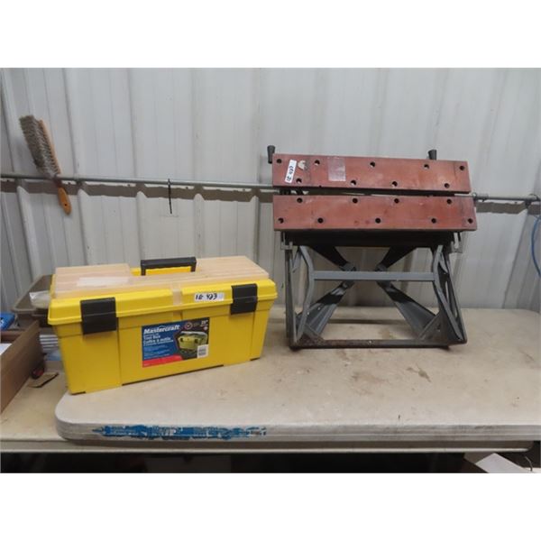 Workmate Bench 10" x 12" x 25"  & Tool Box