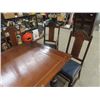 Image 3 : 8pc Dining Room Set ; Table 38" x 56"  with 2 Leaves - Fully Extended 86" x 38" , China Cabinet 17" 
