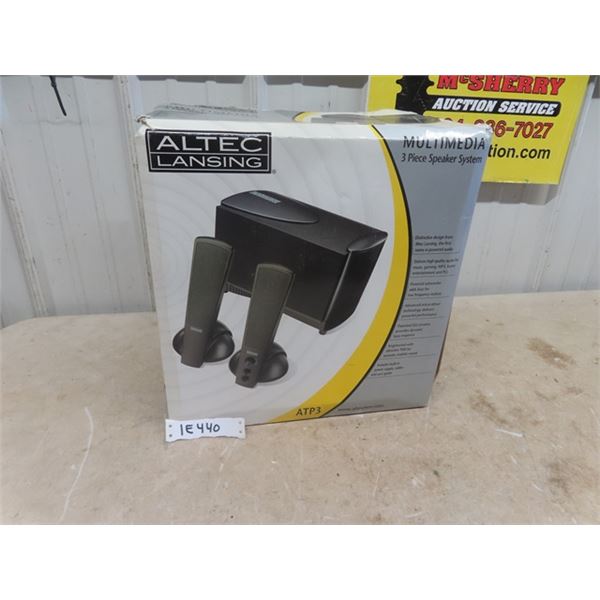 Altec Lansing 3 pc Speaker System- New in box