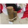 Image 3 : Wooden Bear in Logs & Canada Flag 36" x 72"