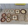 Image 1 : 4 Pairs of Petti Point Pictures, Extra Frame & 2 Doilies