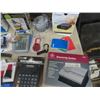 Image 4 : Office Lot; Answering Machine, Calculators, Humidity Monitors, Power Bars, Note Pads