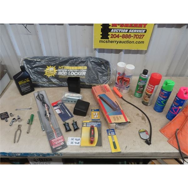 Grease Gun, Engine De-Greaser, Spray Paint Tools plus more